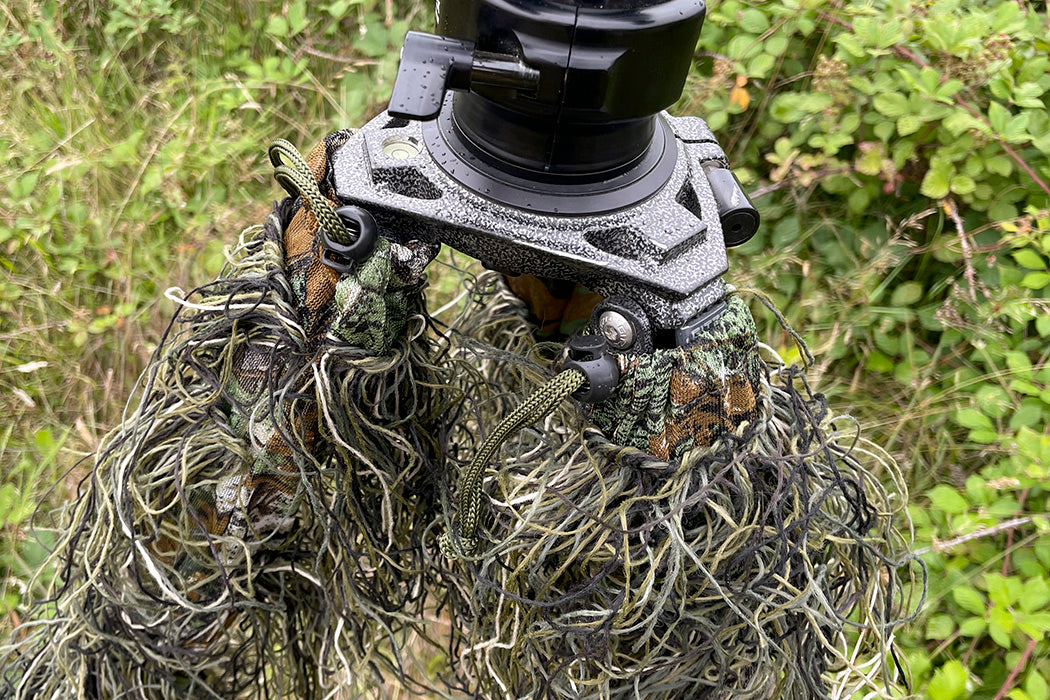 MANICHE GHILLIE KAKI PER GAMBE TREPIEDE