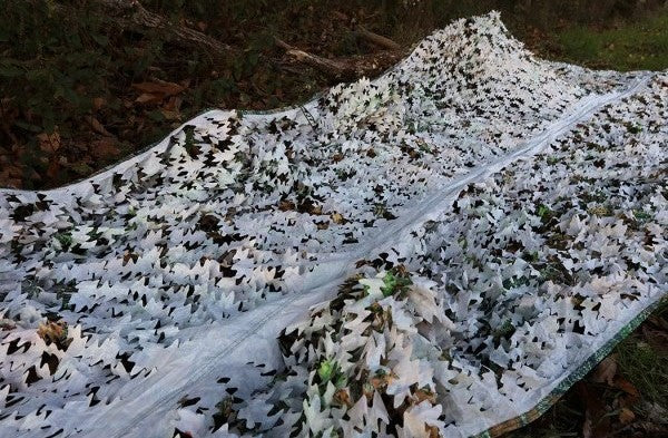 RETE CAMO A FOGLIA NEVE 3 X 6 METRI